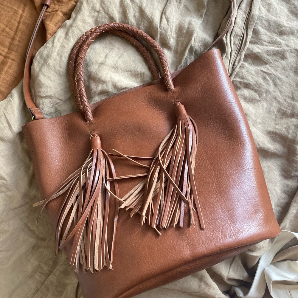 Madewell Tassel Bucket Bag NWT